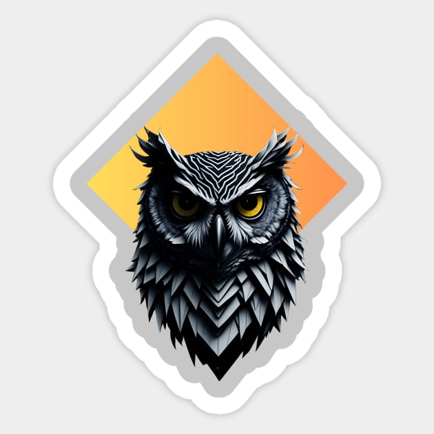 The Owl Sticker by D.W.P Apparel